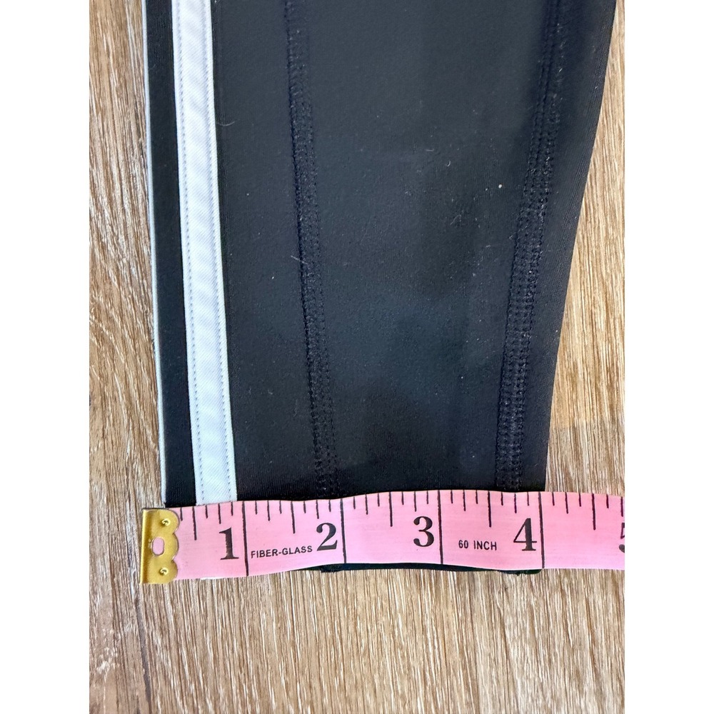 Adidas Leggings Womens Medium‎ Black 3-Stripe Climalite High Rise Active Tights - Picture 6 of 10